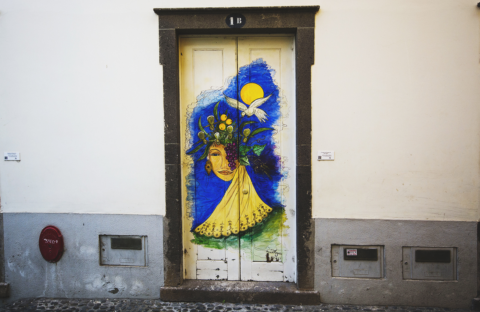 Malowane drzwi Funchal Madera